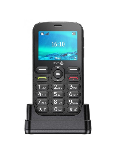 Telefono movil doro 1880 - 2.4 pulgadas - 4g - negro