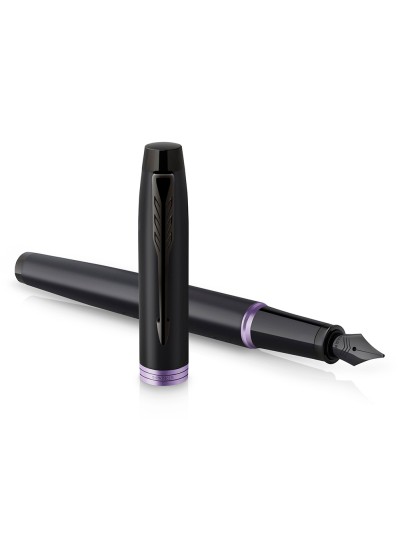 Pluma parker im professionals vibrant purple ring plumin f en estuche de regalo