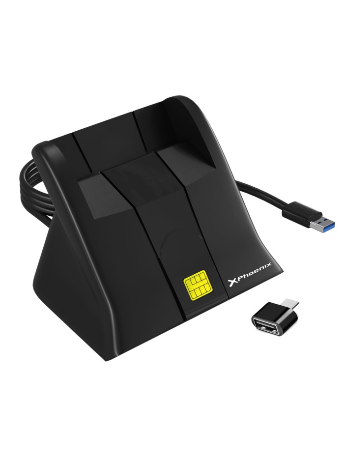 Lector de tarjetas inteligentes dni electronico phoenix usb a - adaptador tipo c Lector de tarjetas inteligentes dni electronico phoenix usb a - adaptador tipo c