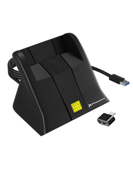 Lector de tarjetas inteligentes dni electronico phoenix usb a - adaptador tipo c