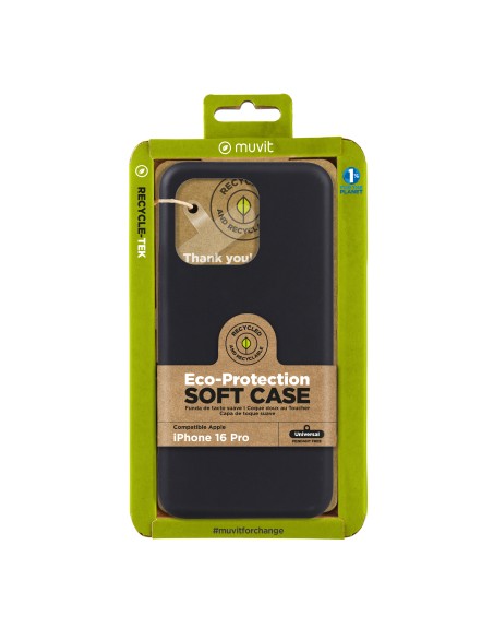 Funda muvit recycletek para apple iphone 16 pro negra