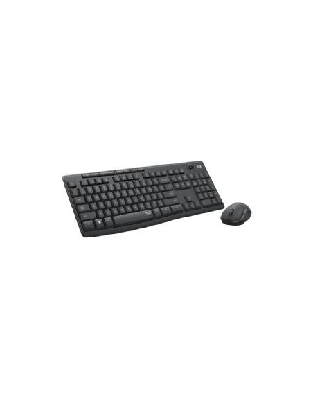 Teclado + mouse logitech mk295 silent negro wireles inalambrico