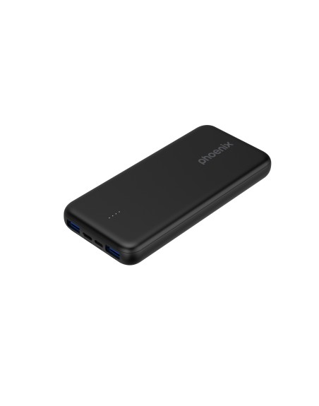 Phoenix powerbank batería externa 10000mah con 2 usb carga rapida y 1 usb tipo c pd