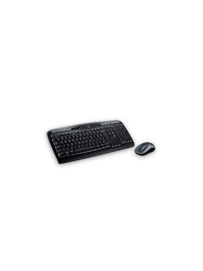 Teclado + mouse logitech mk330 wireless inalambrico usb 2.0 negro 2.4ghz