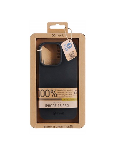 Funda muvit recycletek para apple iphone 13 pro negra