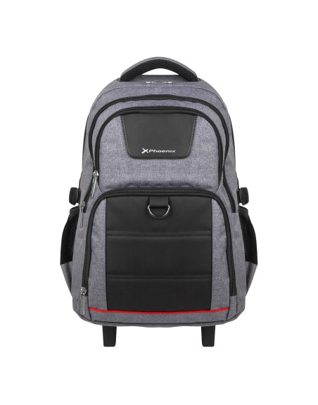 Mochila con ruedas trolley phoenix discovery g para portátil 17 pulgadas gris