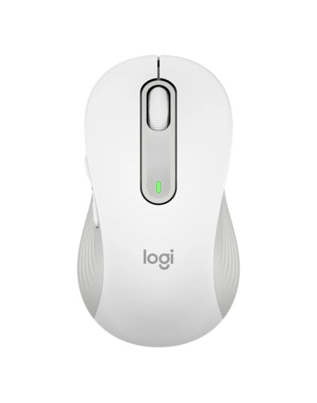 Mouse raton logitech m650 grande optico wireless inalambrico blanco crudo