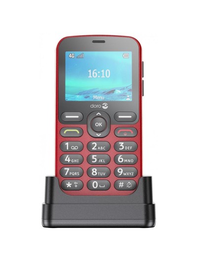 Telefono movil doro 1880 - 2.4 pulgadas - 4g - rojo