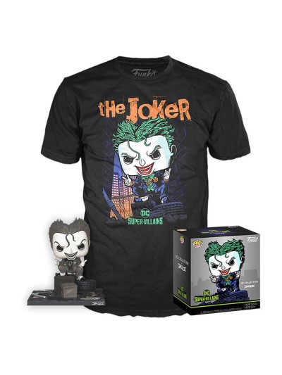 Funko pop dc comics dc jim lee joker + camiseta ut - 56648