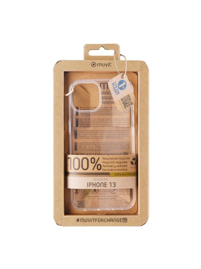 Funda muvit recycletek para apple iphone 13 transparente