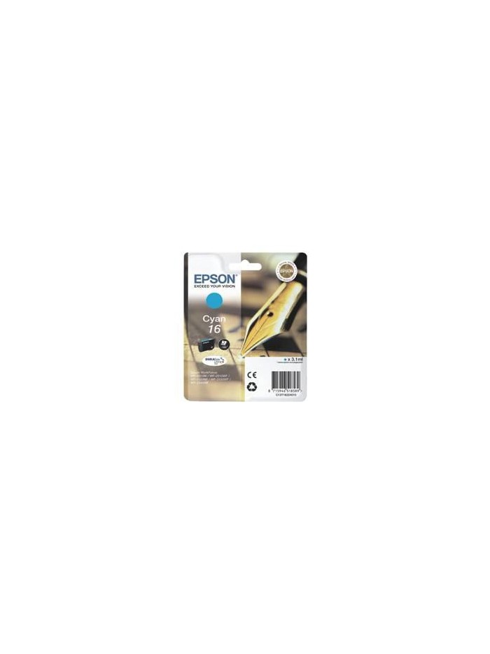 Cartucho tinta epson t162240 cian wf - 2010 - 2510 - 2520 - 2530 - 2540 - pluma Cartucho tinta epson t162240 cian wf - 2010 - 2510 - 2520 - 2530 - 2540 - pluma