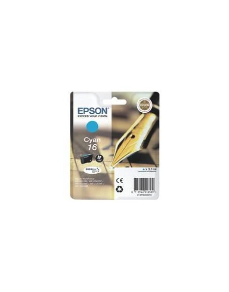 Cartucho tinta epson t162240 cian wf - 2010 - 2510 - 2520 - 2530 - 2540 - pluma