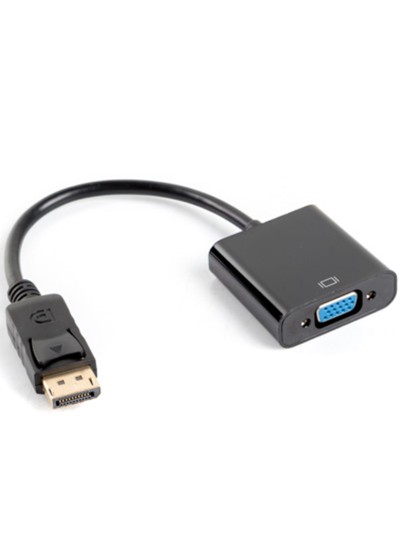 Adaptador lanberg displayport 1.1 a vga 20cm negro