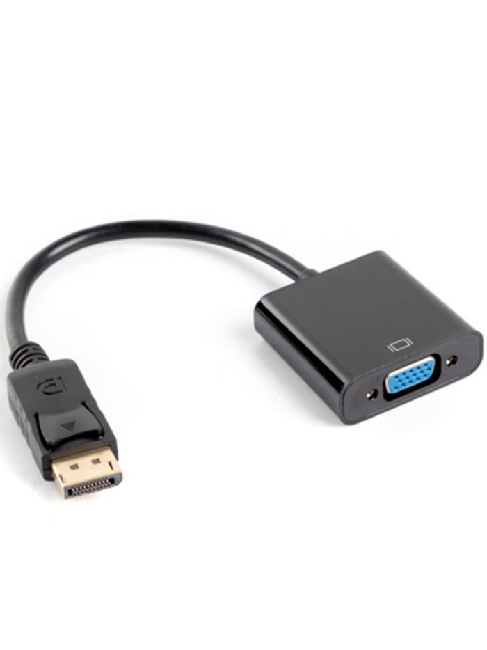 Adaptador lanberg displayport 1.1 a vga 20cm negro Adaptador lanberg displayport 1.1 a vga 20cm negro