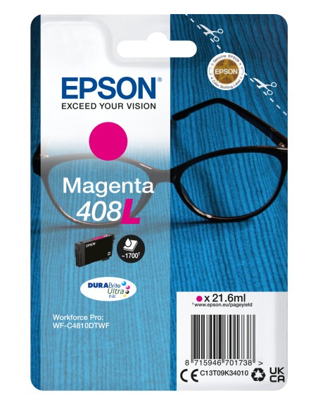 Cartucho tinta epson 408l magenta durabrite 408l ultra ink