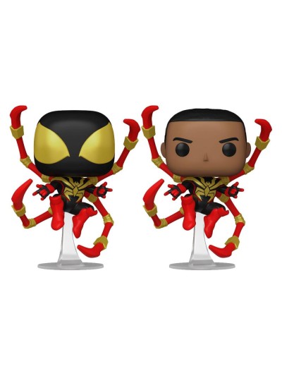 Funko pop marvel spider - man comics miles morales iron spider w - chase aleatorio