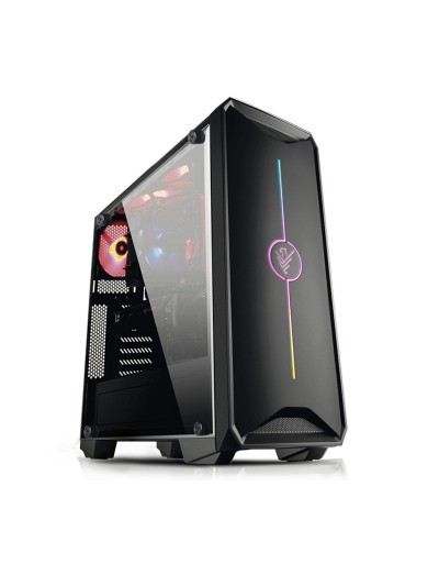 Caja de ordenador atx gaming phoenix factor - zmir ventiladores y controladora incluidos