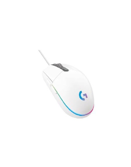 Mouse raton logitech g203 lightsync blanco gaming 8.000 dpi 6 botones