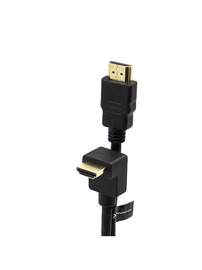 Cable hdmi a - a 90 grados awg 24 clase 2.0 de 3 m Cable hdmi a - a 90 grados awg 24 clase 2.0 de 3 m