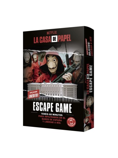 Juego de mesa la casa de papel: escape game 2 edad recomendada 14 años