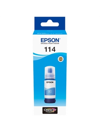 Botella tinta epson ecotank 114 cyan 70ml