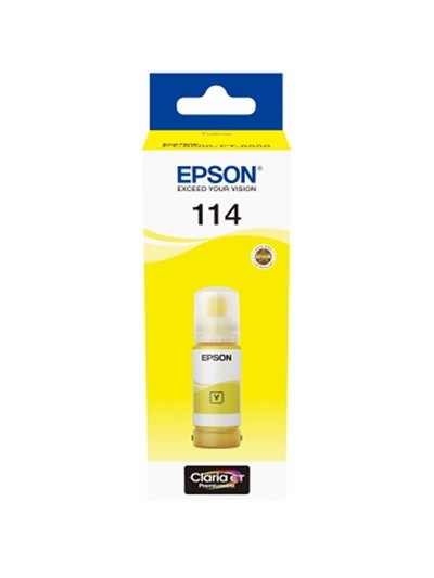 Botella tinta epson ecotank 114 amarillo 70ml