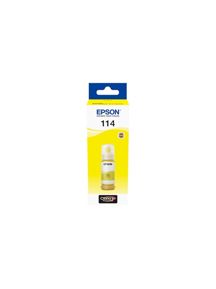 Botella tinta epson ecotank 114 amarillo 70ml Botella tinta epson ecotank 114 amarillo 70ml