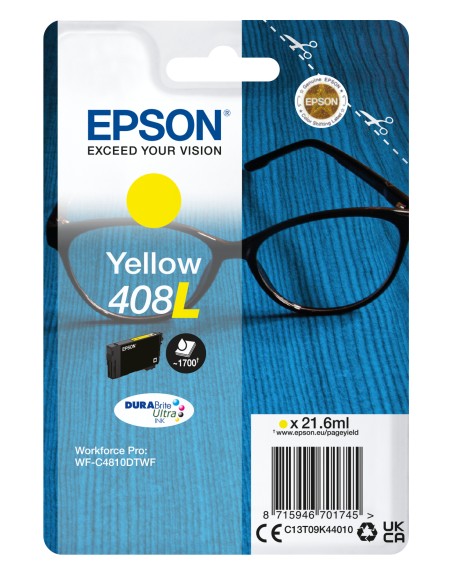 Cartucho tinta epson 408l amarillo durabrite 408l ultra ink