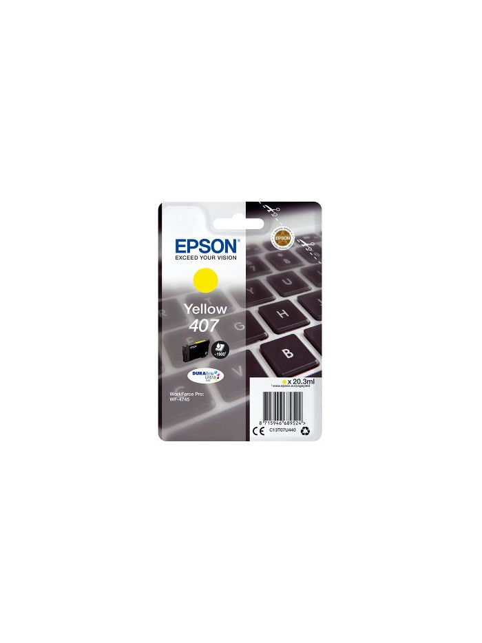 Cartucho tinta epson 407 amarillo Cartucho tinta epson 407 amarillo