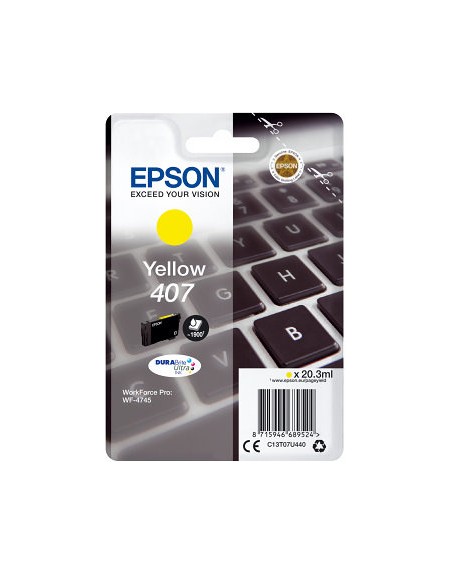 Cartucho tinta epson 407 amarillo