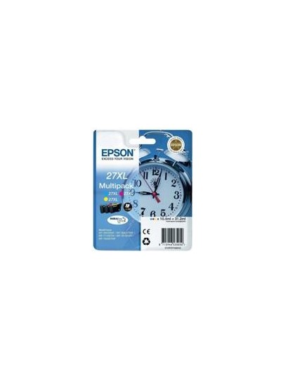 Multipack epson t271540 27xl amarillo cianmagenta wf - 3620 - 3460dtwf - dwf - despertador