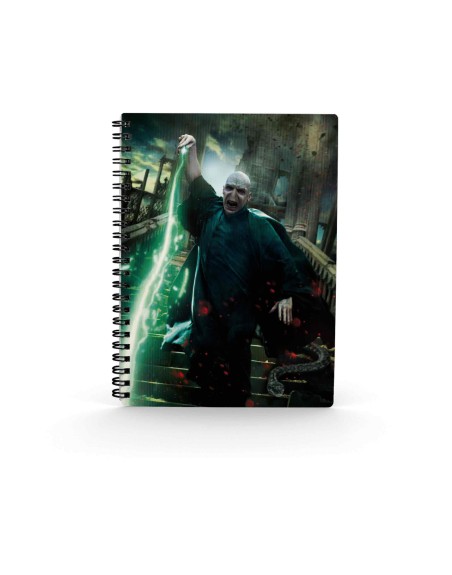 Libreta efecto 3d sd toys harry potter poster voldemort