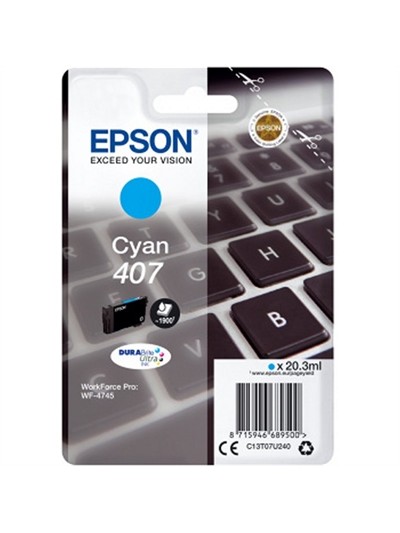 Cartucho tinta epson 407 cyan