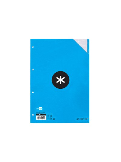 Recambio antartik a4 100 hojas 100g/m2 rayado horizontal 4 taladros bandas de 5 colores