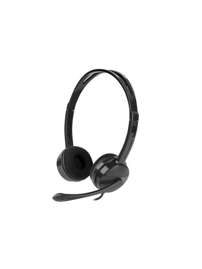 Auriculares natec canary con microfono negros