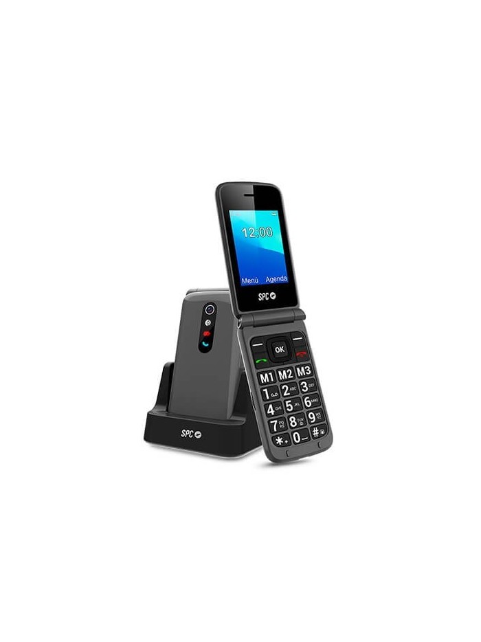 Telefono movil spc stella 2 titanium tipo tapa - dual sim - 2.4 pulgadas - radio - bluetooth - boton sos Telefono movil spc stella 2 titanium tipo tapa - dual sim - 2.4 pulgadas - radio - bluetooth - boton sos
