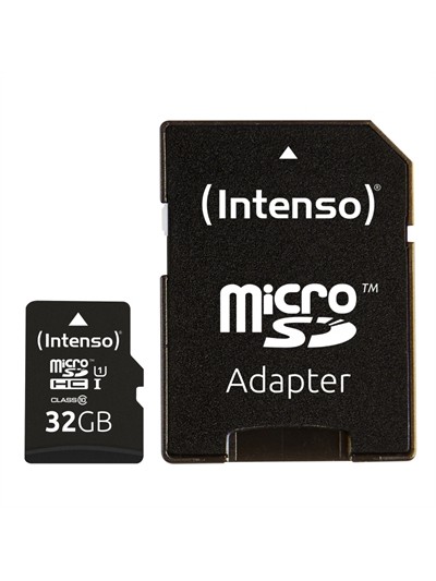 Tarjeta micro sd intenso 32gb uhs - i cl10 + adaptador sd