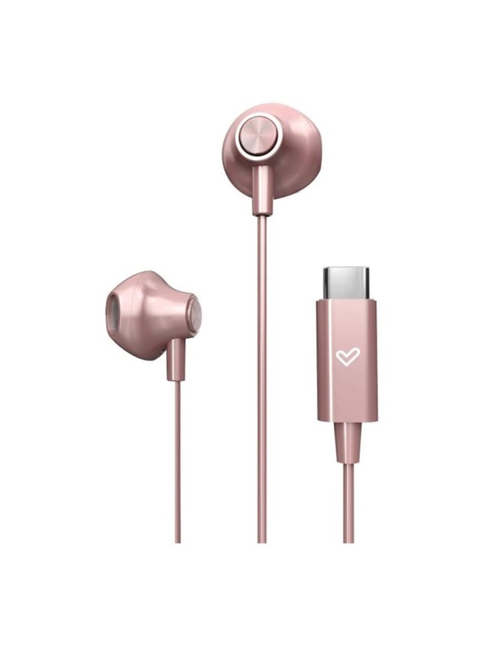 Auriculares energy sistem easypods usb tipo c oro rosa Auriculares energy sistem easypods usb tipo c oro rosa