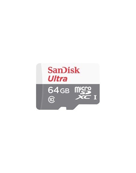 Tarjeta memoria micro secure digital sd hc + adaptador sandisk - 64gb - clase 10 - sdhc 100mb - s