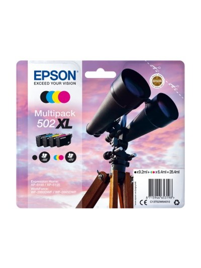 Multipack tinta epson 502xl negro cian magenta amarillo ink