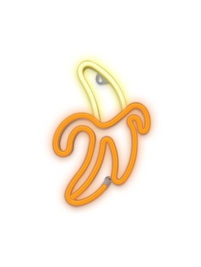 Lampara forever neon led banana white yellow