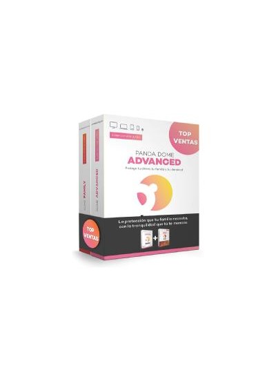 Antivirus panda advanced 2 dispositivos 1 año+ family bundle caja