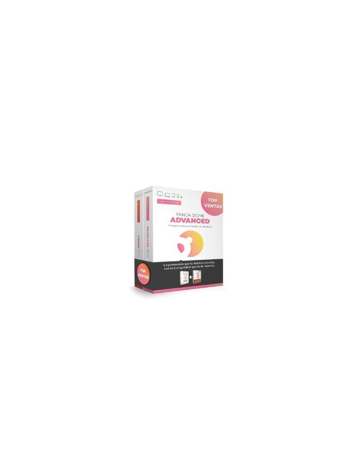 Antivirus panda advanced 2 dispositivos 1 año+ family bundle caja Antivirus panda advanced 2 dispositivos 1 año+ family bundle caja