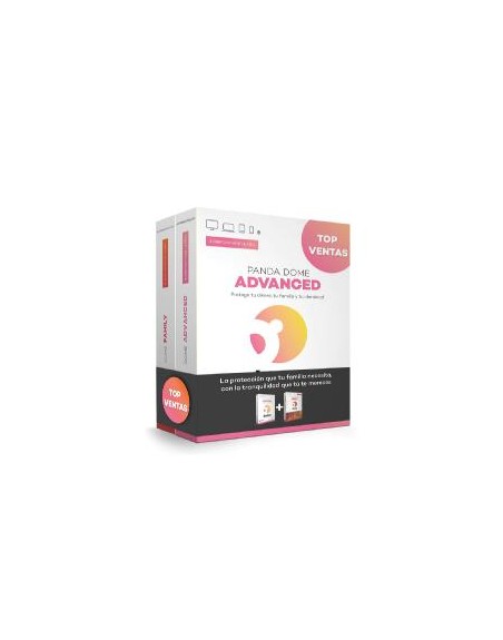 Antivirus panda advanced 2 dispositivos 1 año+ family bundle caja