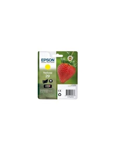 Cartucho tinta epson 29 c13t29844012 amarillo xp235 - xp332 - xp3357xp4327xp435 - fresa
