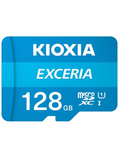 Tarjeta micro sd kioxia 128gb exceria uhs - i c10 r100 con adaptador