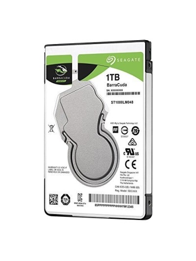 Disco duro interno hdd seagate barracuda st1000lm048 1tb 2.5 pulgadas sata 7mm 5400rpm buffer 128mb