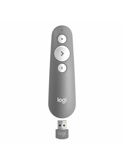 Mando wireless inalambrico logitech r500s para presentaciones - bluetooth - gris medio