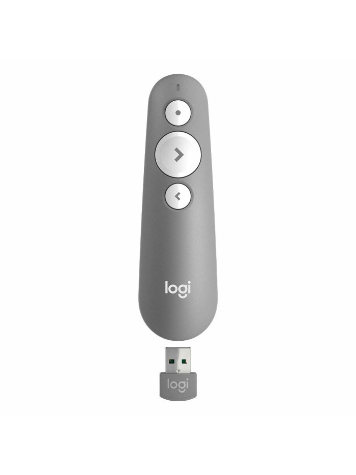 Mando wireless inalambrico logitech r500s para presentaciones - bluetooth - gris medio Mando wireless inalambrico logitech r500s para presentaciones - bluetooth - gris medio