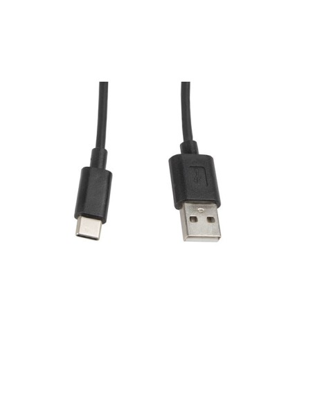 Cable usb lanberg 2.0 macho - usb tipo c macho 1m negro